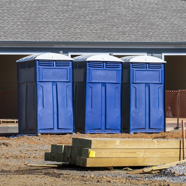 what is the maximum capacity for a single portable toilet in Airport Heights Texas